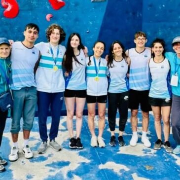 Doble oro argentino en la Copa Sudamericana de escalada