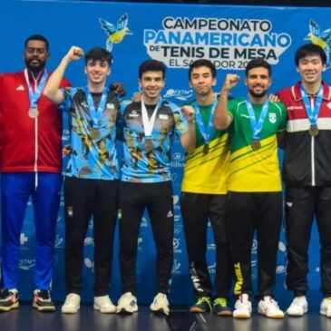 Tres podios para Argentina en el Campeonato Panamericano de tenis de mesa