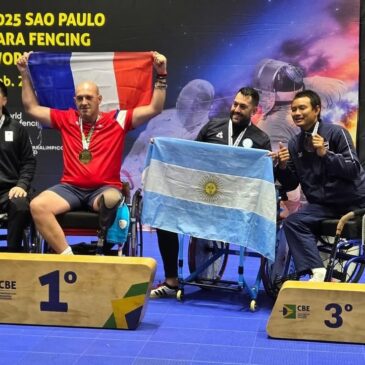 Carlos Freitas hizo historia en la Copa del Mundo de Esgrima en silla de ruedas