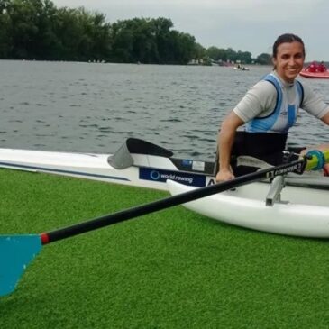 Brenda Sardón terminó segunda en el Sudamericano de Para Remo de Asunción