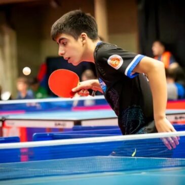 Mateo Vildoza, la joven promesa del tenis de mesa
