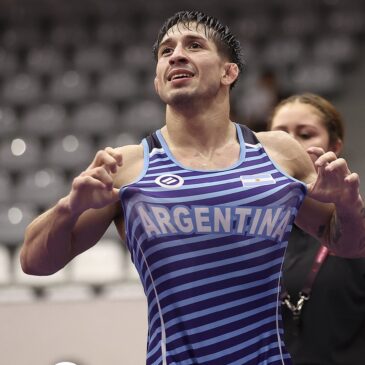 Agustín Destribats hizo historia: oro panamericano en lucha libre
