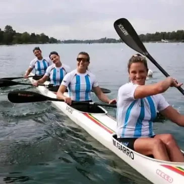 El canotaje argentino se destacó en Milan y se proyecta mundialmente