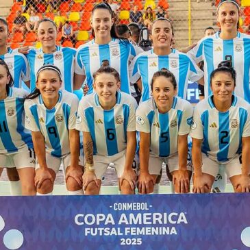Argentina ya conoce rivales en el Mundial de futsal femenino