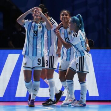 Argentina goleó a Colombia y avanzó a las semifinales del Mundial femenino de futsal