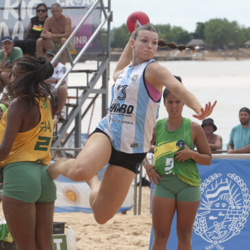 El beach handball se subió al podio y aseguró su lugar en el Mundial