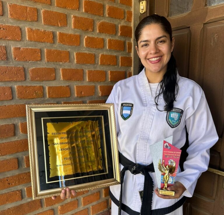 La taekwondista Luciana Álvarez se consagró como la mejor deportista de Jujuy
