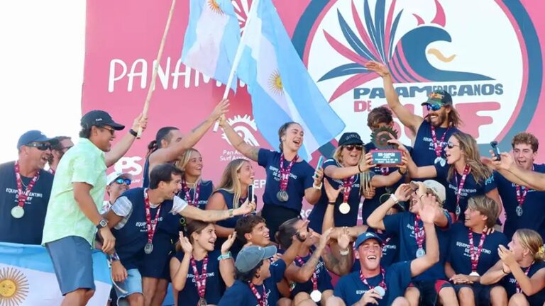 Argentina se lució y alcanzó un histórico segundo puesto en el Panamericano de Surf