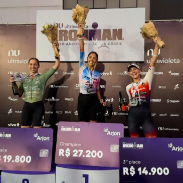 Cecilia Rubianes y Romina Biagioli, dos actuaciones argentinas que brillaron en el Ironman de Brasil