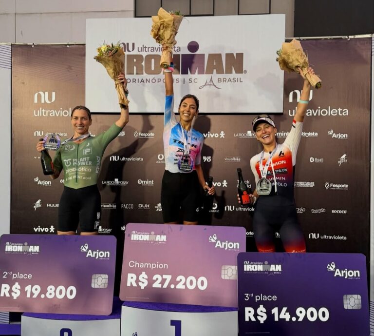 Cecilia Rubianes y Romina Biagioli, dos actuaciones argentinas que brillaron en el Ironman de Brasil