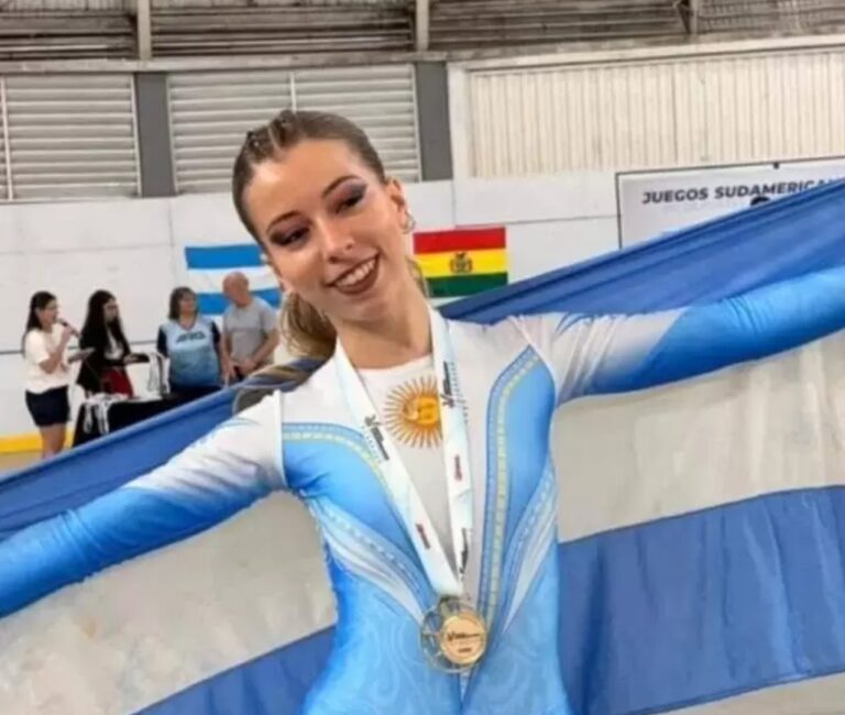 Camila Bertuggia se subió a lo más alto en el Campeonato Sudamericano de patinaje artístico